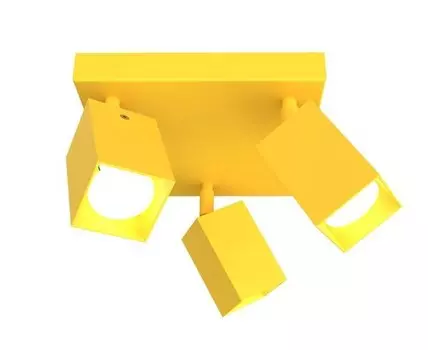 Потолочный светильник Lumicom Brick Q X3, желтый