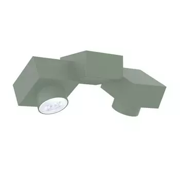 Потолочный светильник Lumicom Cross x2, зеленый