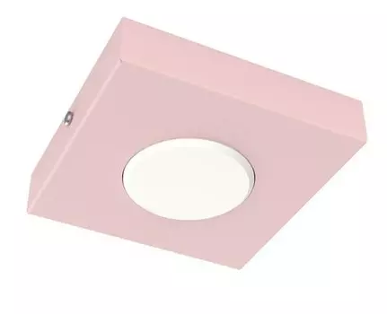 Потолочный светильник Lumicom River Square 1X, розовый