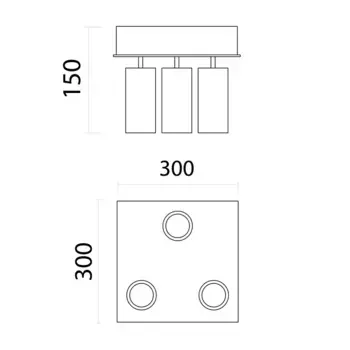 Потолочный светильник Lumicom, серый