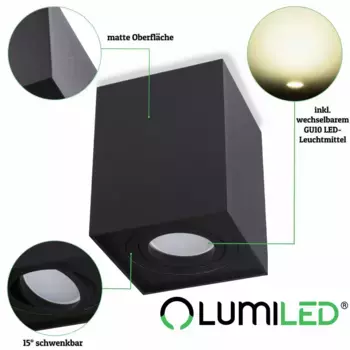 Потолочный светильник LUMILED, черный