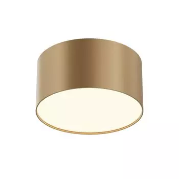 Потолочный светильник Maytoni Zon LED с матовым золотом из алюминия мощностью 12 Вт для кухни, спальни, гостиной, столовой, прихожей. Maytoni GmbH