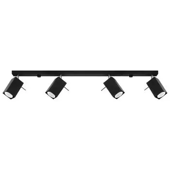 Потолочный светильник MERIDA 4L черный 4xGU10 40W сталь 16x6x80см Sollux Lighting