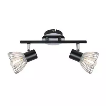 Потолочный светильник, металл, черный, хром Globo Lighting