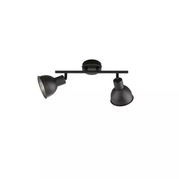 Потолочный светильник, металл, черный, регулируемые точечные светильники, L 28 см etc-shop