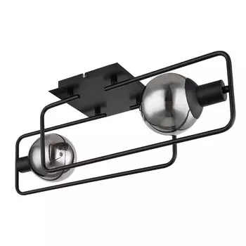 Потолочный светильник, металл, дымчатый, 2 лампочки, L 61 см Globo Lighting