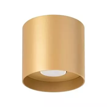 Потолочный светильник MIKA gold 1xGU10 10Вт алюминий 11x12x12см Sollux Lighting, золото