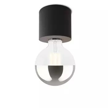 Потолочный светильник NAMBI, черный, включая зеркальную головку, светодиодная лампа E27, теплый белый цвет, 6 Вт, количество: комплект из 1 шт. SSC-LUXon