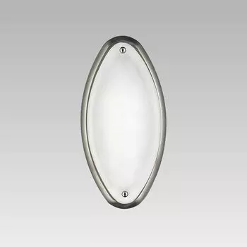 Потолочный светильник НЕПТУН 1xE14/40Вт, IP44, овальный, сатинированный никель, Д: 150, В: 300, цоколь Е14, с регулировкой яркости Prezent