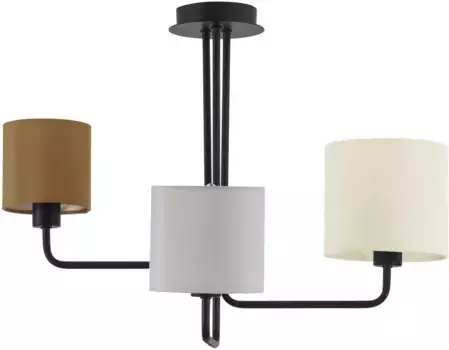 Потолочный светильник Nova Luce "BITONTO", 3 лампочки, лампа E27 | без лампочек, без освещения 13,00 см, Высота: 43 см, серый; бежевый; коричневый
