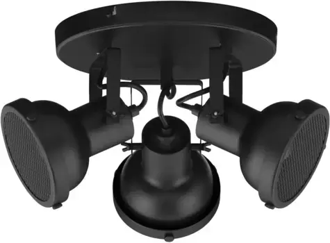 Потолочный светильник Nova Luce "RUVI", 3 лампочки, лампа GU10 | без лампочек, без освещения 12,00 см, Высота: 22 см, черный