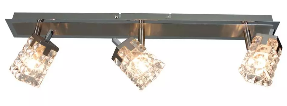 Потолочный светильник Nve 1010350; Розетка: G4; Цвет: яркая сталь/белый/прозрачный