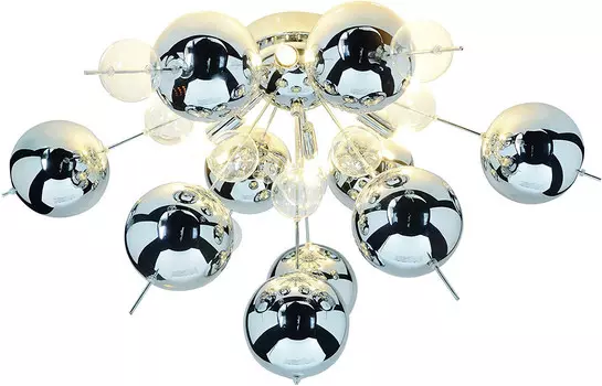 Потолочный светильник Nve, 57x38 см, прозрачный/хром