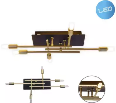 Потолочный светильник Nve "Анкона" на 5 лампочек, цвет messing