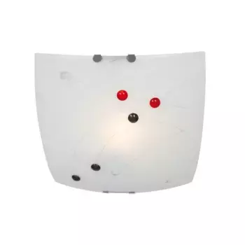 Потолочный светильник nve, лампа E27 | без лампочки, потолочный светильник, сменная лампочка E27, белый с цветными стеклянными камнями