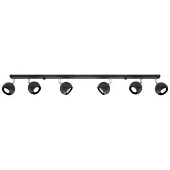 Потолочный светильник OCULARE 6L черный 6xGU10 40W сталь 16x10x118см Sollux Lighting