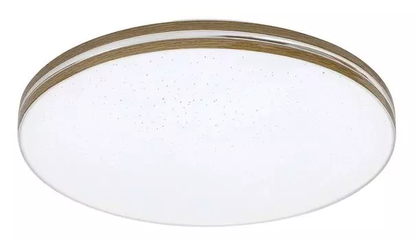 Потолочный светильник Oscar из металла и пластика белый/орех 35см Rabalux