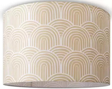 Потолочный светильник Paco Home "Hugo Pillar", лампа E27 | без лампочки, с тканевым плафоном, потолочный светильник, круглый потолок, современный абстрактный ретро 45,5 см, Высота: 29,5 см, белый