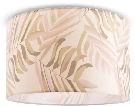 Потолочный светильник Paco Home "Kuba 126", 1 лампочка, лампа E27 | без лампочки, гостиная, обеденный стол, потолочное освещение, спальня, пальма 45,5 см, Высота: 29,5 см, белый