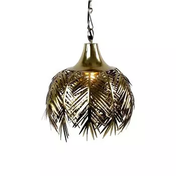 Потолочный светильник Palm Leaves, E27, золото, железо, 46x33,5 см со швейцарским адаптером Werner Vo