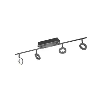 Потолочный светильник Paul Neuhaus «SILEDA», 4 пламени, светодиодная панель | Постоянно встроенный светодиод, светодиод, IP44, IP44, антрацит