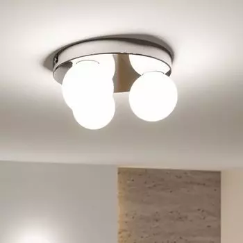 Потолочный светильник Paulmann Gove, хромированный и белый, G9 IP44, 3 лампы, серебро