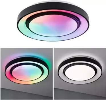 Потолочный светильник Paulmann "Радуга", 1 лампочка 47,5 см, Высота: 7,0 см, черно-белый