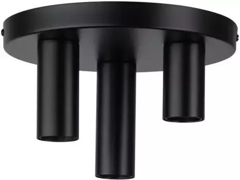 Потолочный светильник Paulmann "Skogen", 3 лампочки, лампа E27 | без лампочки, Е27 24 см, Высота: 14,5 см, черный