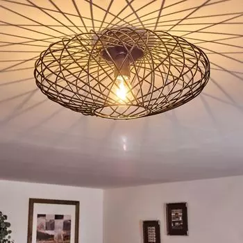 Потолочный светильник »Pieris« из металла черного/золотого цвета. hofstein