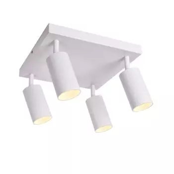 Потолочный светильник поворотный белый потолочный точечный светильник настенный светильник 4x цоколь GU10 ProSpot 866-4 Maxkomfort GmbH