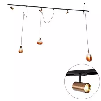 Потолочный светильник Qazqa с 3-мя лампочками