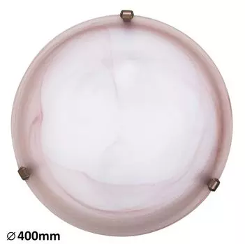 Потолочный светильник Rabalux Alabastro 1x E27 коричневый алебастр, латунь 400мм