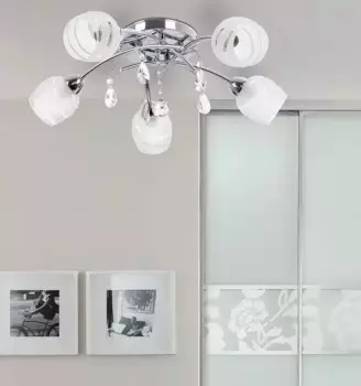 Потолочный светильник Rabalux, серебряный