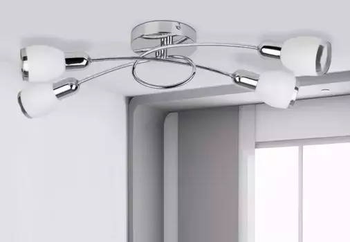 Потолочный светильник Rabalux, серебряный