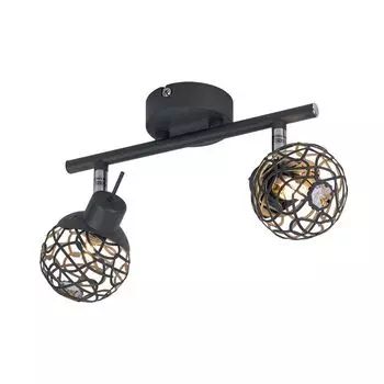 Потолочный светильник, регулируемый точечный светильник, алюминий, L 25 см etc-shop, серый