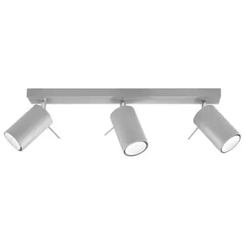 Потолочный светильник RING 3 серый 3xGU10 40Вт сталь 16x6x45см Sollux Lighting