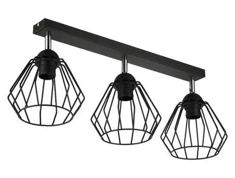 Потолочный светильник с металлическим шарниром E27 CAGE - 3 направления ADAKAT