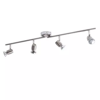 Потолочный светильник с регулируемыми точечными светильниками серебристого цвета, L 80 см. etc-shop, серебро