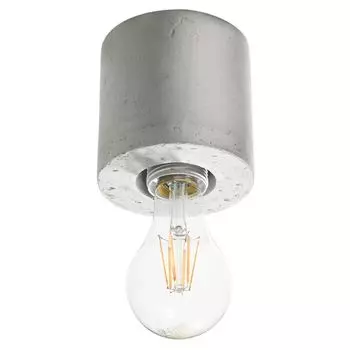 Потолочный светильник SALGADO бетон 1xE27 60Вт бетон 10x10x10см Sollux Lighting