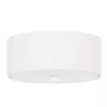 Потолочный светильник SKALA 30 белый 3xE27 60Вт ткань, стекло, сталь 22x30x30см Sollux Lighting