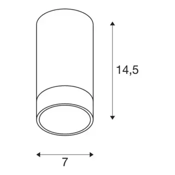 Потолочный светильник SLV, белый