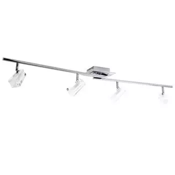 Потолочный светильник со стеклянными пятнами в форме куба etc-shop, серебро