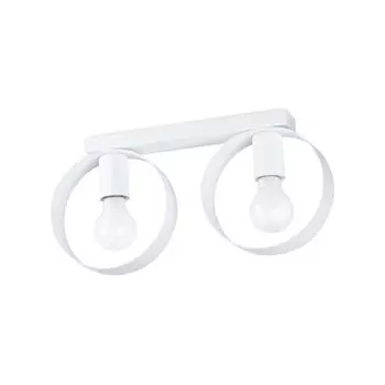 Потолочный светильник, стальной, белый, 2 лампы etc-shop
