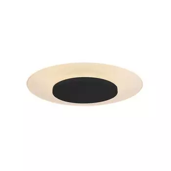 Потолочный светильник Steinhauer Lido 1 лампочка черный матовый/прозрачный 28x28см