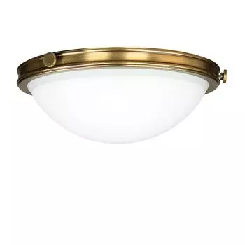 Потолочный светильник стеклянный плафон 35 см круглый белый латунь 2x E27 потолочный светильник гостиная кухня прихожая Licht-Erlebnisse, мультиколор