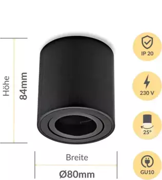 Потолочный светильник Sweet Led, черный