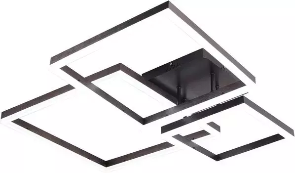 Потолочный светильник, светодиодная лампа с регулируемой яркостью, современный стиль, с пультом дистанционного управления для гостиной, спальни, столовой, акриловый абажур, прямоугольник GreatDEshop2021, белый