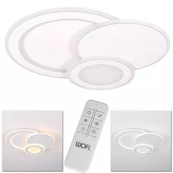 Потолочный светильник светодиодный круглый, 1 лампочка. Потолочный светильник 36Вт белый H4L