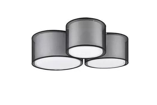 Потолочный светильник Trio Leuchten, 65x55x21,5 см, серый/черный