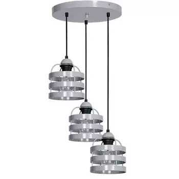 Потолочный светильник Tube 3 Chandelier Grey - Потолочный светильник Mlp787 Milagro